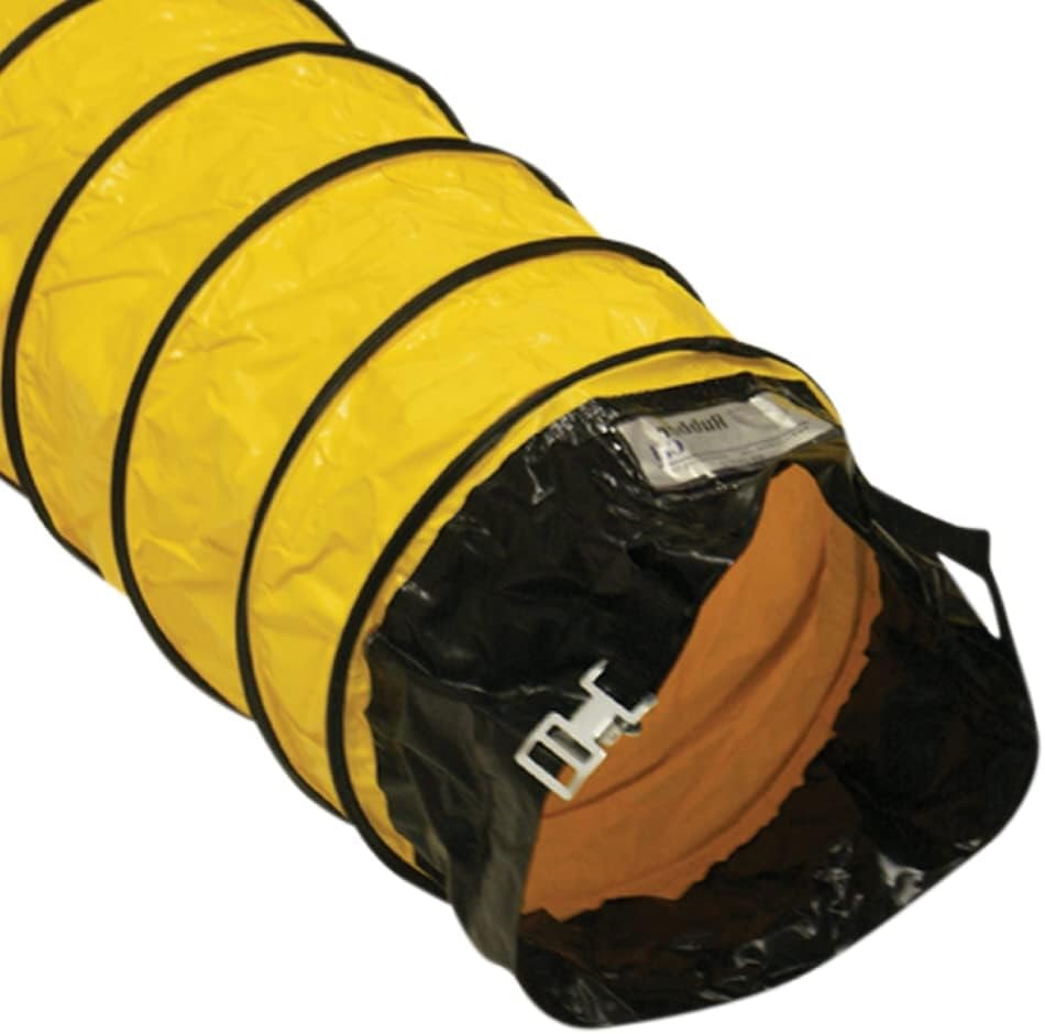 Rubber-Cal "Air Ventilator Yellow" Ventilation Duct Hose (Fully Stretched), 24-Inch by 25-Feet