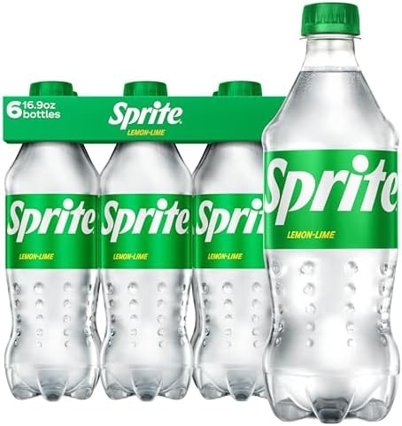 Sprite Lemon-Lime Caffeine-Free Soda Soft Drink Bottles, 16.9 fl oz, 6 Pack
