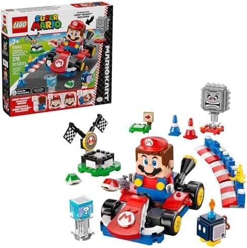 LEGO Super Mario: Mario Kart – Interactive Mario & Standard Kart Building Toy - Pretend Play Racing Playset for Boys & Girls, Ages 7+ - Kids Birthday Gift Idea - 72043