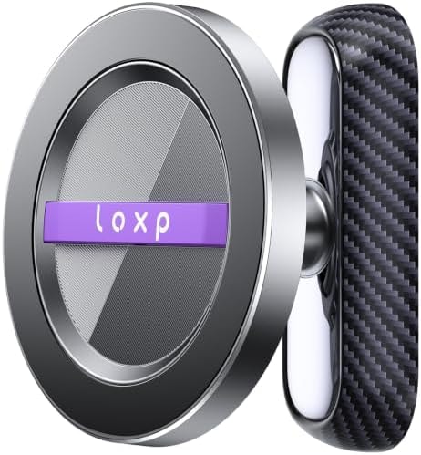 LOXP Magnetic Golf Cart Phone Holder, 360 Rotation Golf Cart Phone Mount