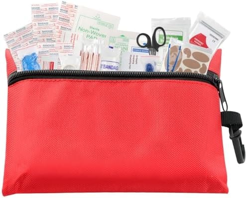 ABXMAS Mini First Aid Kit for Minor Cuts, Scrapes, Sprains, Burns, 194Pcs Compact Portable for Home, Car, Travel, Camping