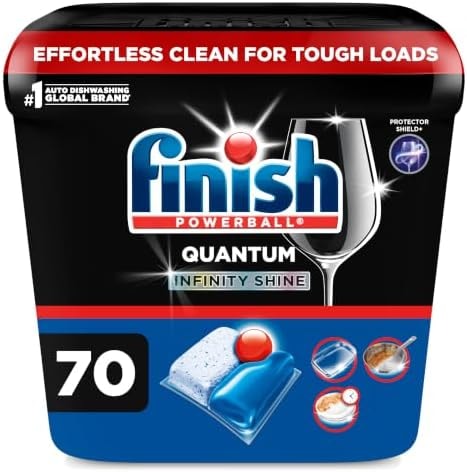 Finish Quantum Dishwasher Pods, Infinity Shine, Fresh Scent, 70ct