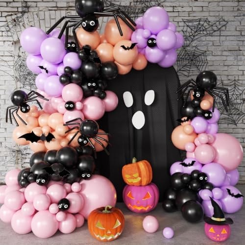 Halloween Balloon Arch Kit for Halloween Theme Party Decorations