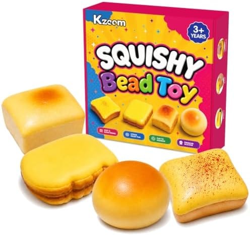 Kzoom 4PCS Slow Rising Squishy Fidget Toys Food Squeeze for Adults Kid