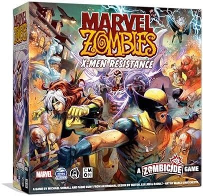 CMON Marvel Zombies - A Zombicide Game: X-Men Resistance - Unleash The X-Men Superheroes to Halt The Zombie Apocalypse! Cooperative Strategy Game, Ages 14+, 1-6 Players, 60 Minute Playtime