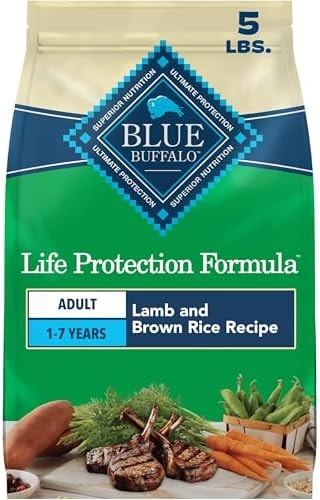Blue Buffalo Life Protection Formula Lamb Adult Dry Dog Food, 5 lb