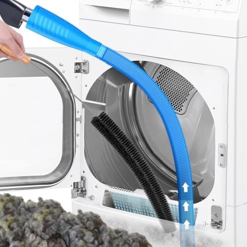 Sealegend Dryer Vent Cleaner Kit with Vacuum Hose Attachment & Brush Blue