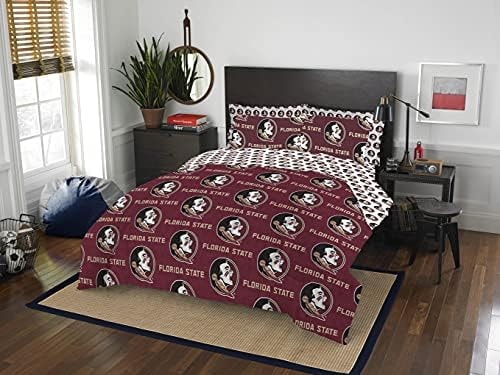 NORTHWEST NCAA Florida State Seminoles Unisex-Adult Bed in a Bag Set, Full, Rotary