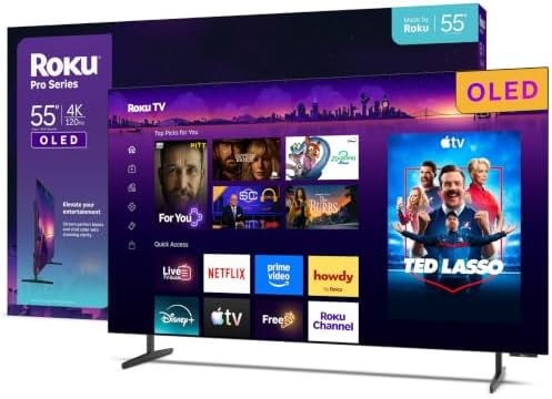 Roku 55-Inch Pro Series Smart TV | 4K OLED 120Hz | 2026 RokuTV