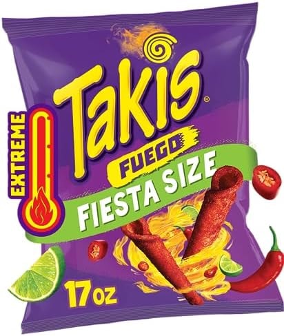 Takis Fuego Rolled Tortilla Chips, 17oz Bag