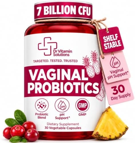 Vaginal Probiotics for Women pH Balance, Odor, Flora, 7 Billion CFU
