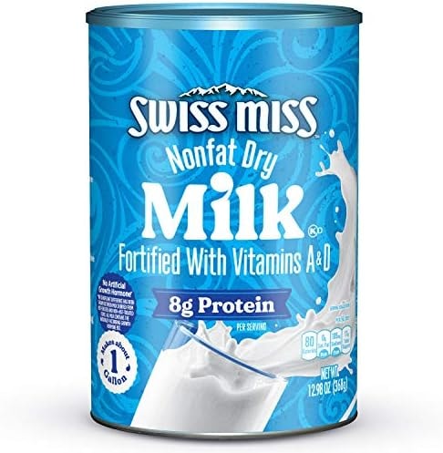 Swiss Miss Nonfat Dry Milk With Vitamins A and D, 12.98 oz. Canister