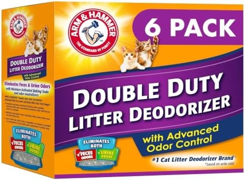 ARM & HAMMER Cat Litter Deodorizer Double Duty, 30 oz, 6 Pack