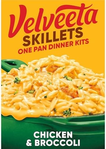 Velveeta Skillets One Pan Dinner Kit, Chicken & Broccoli, 13.6 oz Box