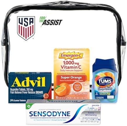 Haleon Stadium Ready Bag, Advil, Tums, Emergen-C, Sensodyne