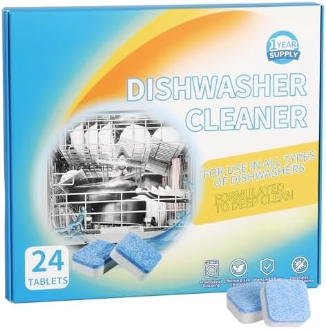 Gihen Dishwasher Tablets, Removes Limescale & Hard Water Stains, 24Pk