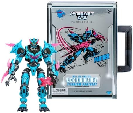 MrBeast Lab Platinum Series Panther Battle Titan Collector Figure