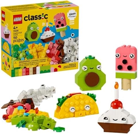 LEGO Classic Creative Food Friends Building Toy Set - Pretend Play Food for Kids, Boys and Girls, Ages 4+ - Learning and Educational Toy for Preschool - Gift Idea for Birthdays - 11039