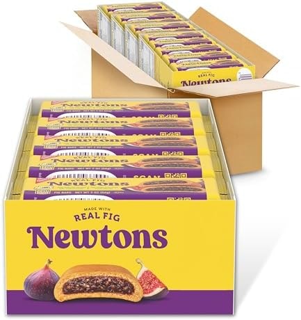 NEWTONS Soft Baked Real Fruit Fig Bars, Fig Cookies, 40 Snack Packs