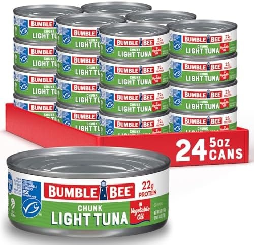 Bumble Bee Chunk Light Tuna in Oil, 5 oz (Pack of 24)