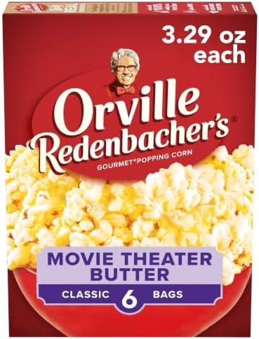 Orville Redenbacher’s Popcorn, Movie Theater Butter Flavor, 3 oz., 6-ct