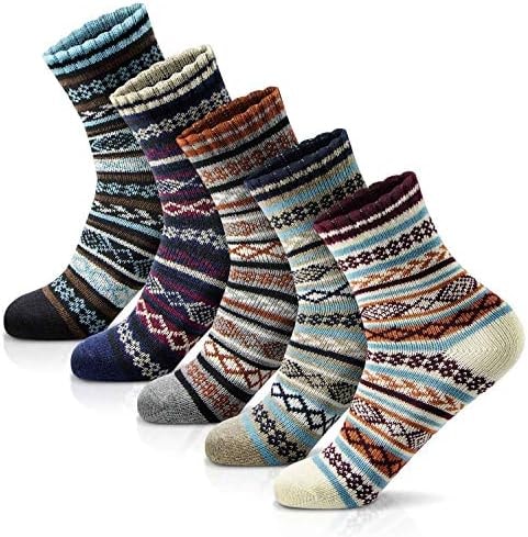 MORECOO Socks for Women - Christmas Gifts for Women - Stocking Stuffers - Thick Wool Soft Warm Cozy Crew Womens Socks