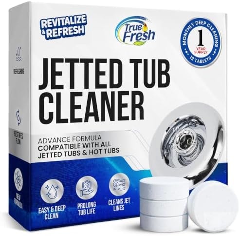 True Fresh Jetted Tub Cleaner Tablets, 12 Cleaning Tablets