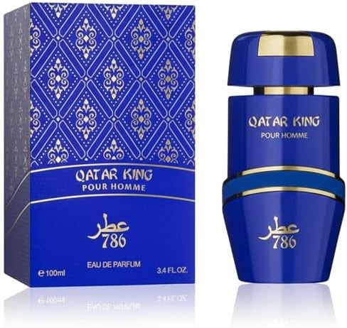 Jo Milano Qatar King Eau De Parfum Spray | 3.4 oz (100ml) | Oud, Vanilla, Fresh Spicy, Amber, Floral Scent | Long Lasting Fragrance for Men