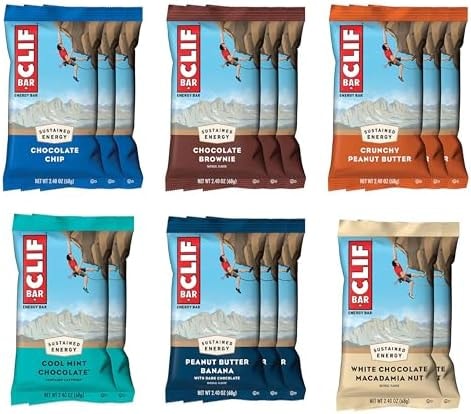 CLIF BAR Protein Energy Bars, Variety Pack, 6 Flavors, 16ct