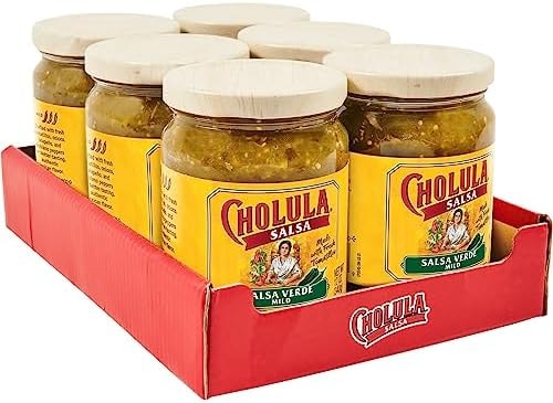 Cholula Salsa Verde, Mild Heat, 12 oz (Pack of 6)