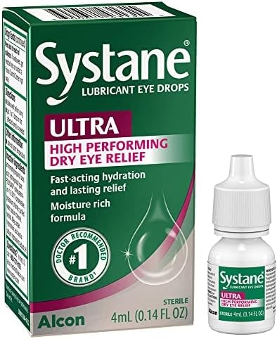 Systane Ultra Lubricant Eye Drops,0.14 Fl Oz (Pack of 1)