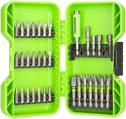 Greenworks 40 Piece Impact Rated Driving Set, Screwdriver Bit Set