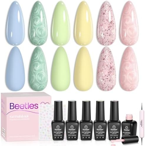 Beetles Pink Glitter Gel Polish – Paradise Twilight Gel Nail Polish,