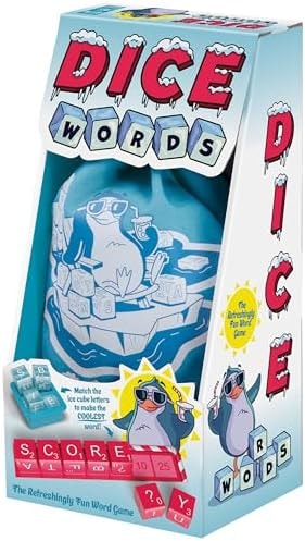 Thames & Kosmos Dice Words | The Refreshingly Fun Word Game | Roll, Spell & Score | Skill, Luck & Speed | 2–4 Players | Ages 8+