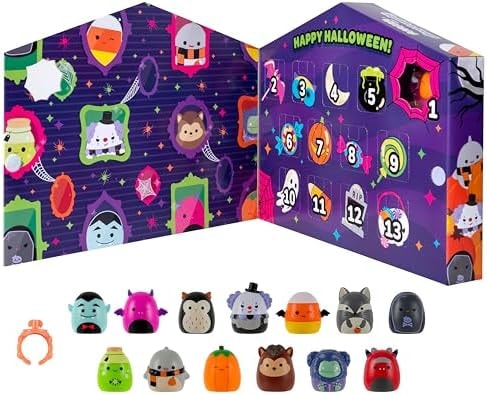 Squish-a-longs Halloween Countdown Calendar – Includes 13 Mini-Squish (Wave 3)