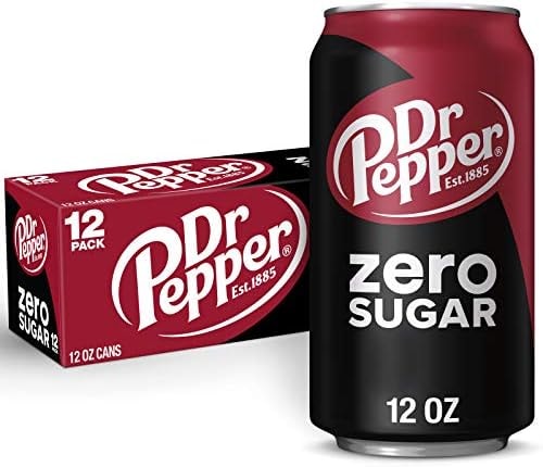 Dr Pepper, Zero Sugar, 12 Ounce, 12 Count