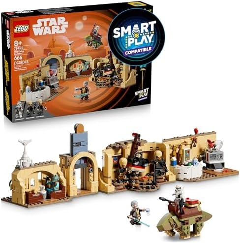 LEGO Star Wars SMART Play: Mos Eisley Cantina Toy Building Set for Kids - Compatible Set with 3 SMART Tags and 5 Minifigures - Gift for Boys, Girls and Fans Ages 8+ - 75425
