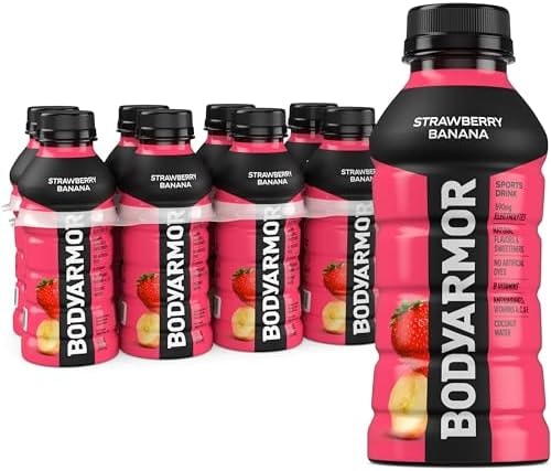 BODYARMOR Sports Drink, Strawberry Banana Electrolyte Drink, 12 Oz (8 Pk)