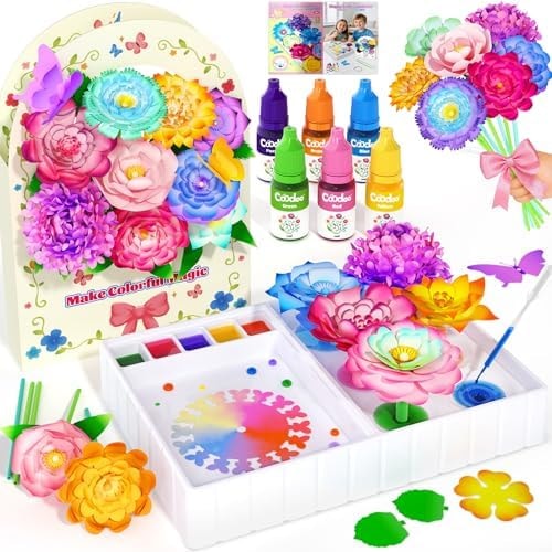 DIY Flower Craft Kits Magic Dyeing Florist Bouquet Maker Art Supplies Arts