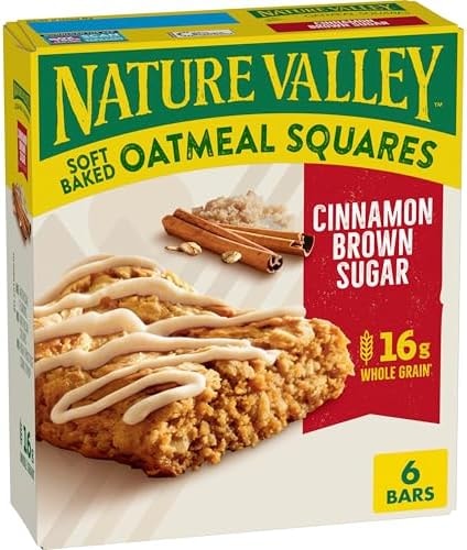 Nature Valley Cinnamon Brown Sugar Soft-Baked Oatmeal Squares, 6 ct