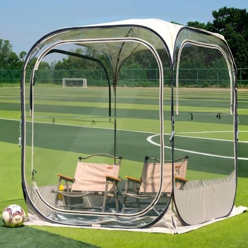 Weather Sports Tent, 4x4 FT Pop Up Bubble Tent, Sun & Rain Shelter