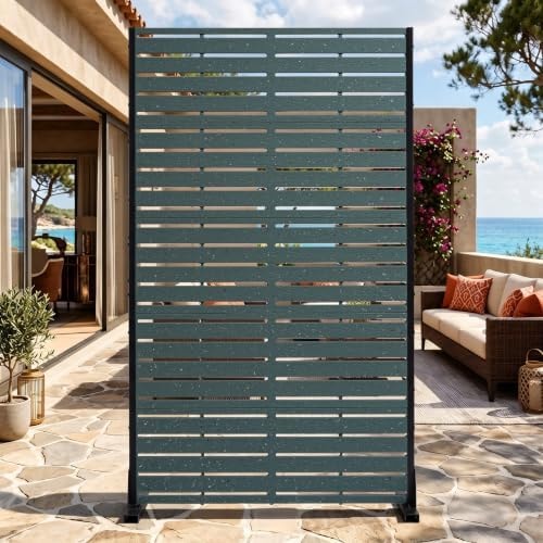NicBex 60" Outdoor Privacy Screen Decorative 5 Panels for Patio