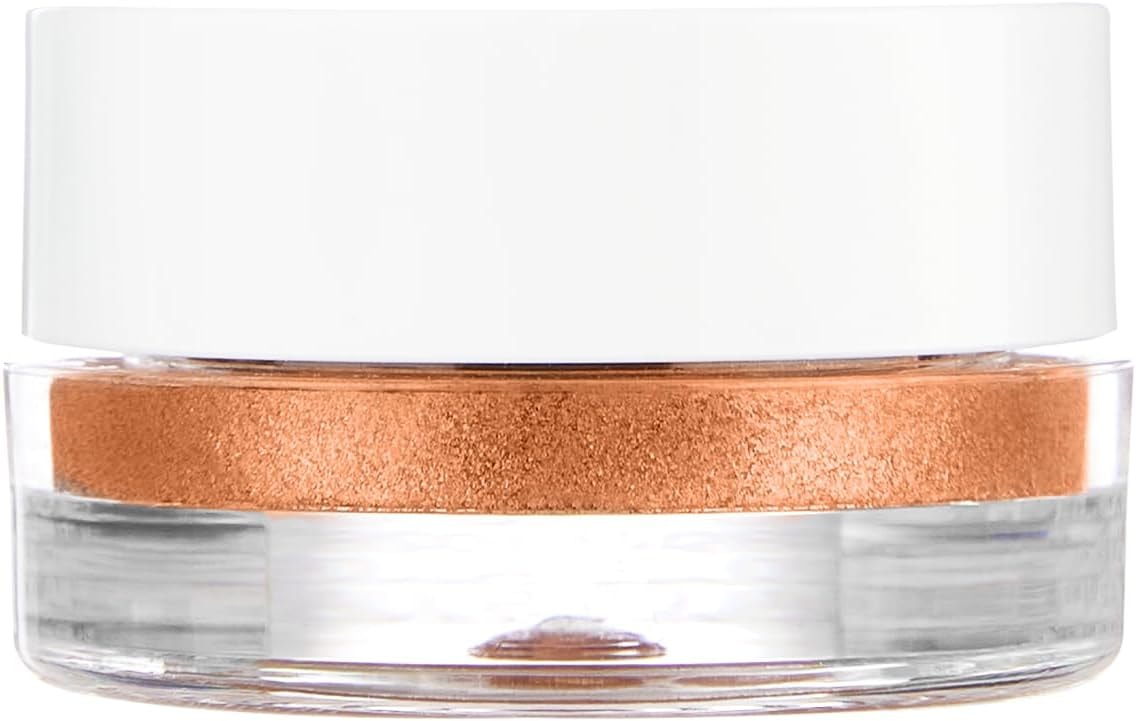 FLOWER BEAUTY By Drew Barrymore Chrome Crush Eyeshadow - Gel Powder + Buildable Formula - Shimmer + Glitter - Eyeshadow Topper (Copper)