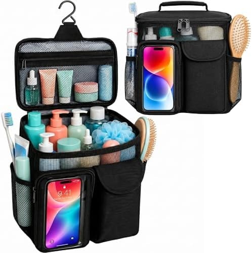 Dorm Room Essentials for Guys Girls, Quick Dry Mesh Shower Caddy Portable