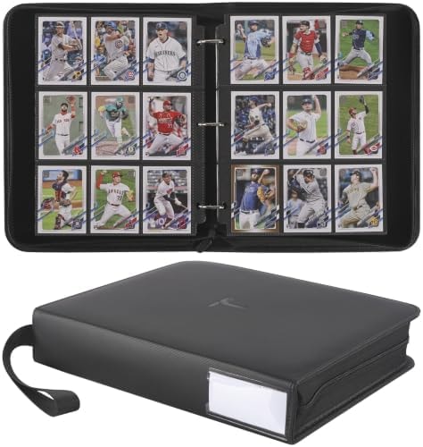 TIFFDADA Trading Card Binder 9 Pocket, Holds 810+ Cards