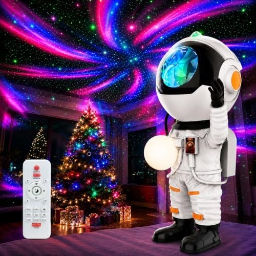Rossetta Astronaut Galaxy Projector, Star Projector Night Light for Kids