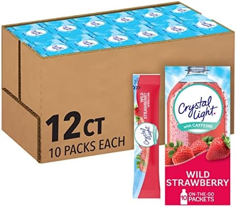 Crystal Light Powdered Drink Mix, 120 On-the-Go Pkts, Wild Strawberry