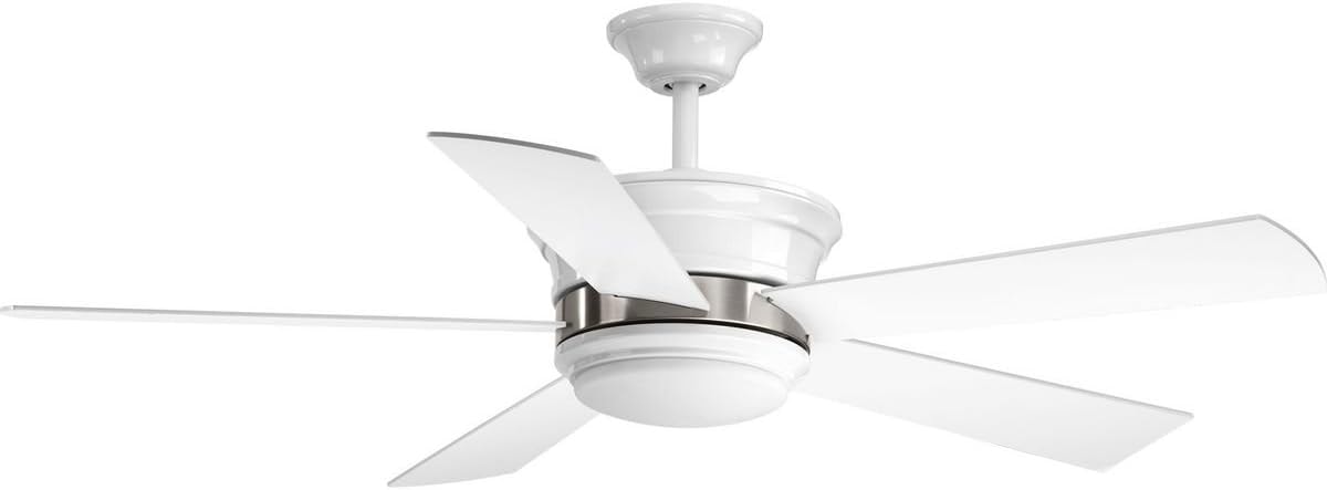 Progress Lighting P2540-3030K Harranvale Ceiling Fans, 5 Blade, White