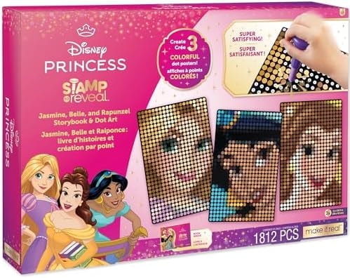 Make It Real Disney Princess Dot Art Kit - 1800 Stamper Dots & Posters
