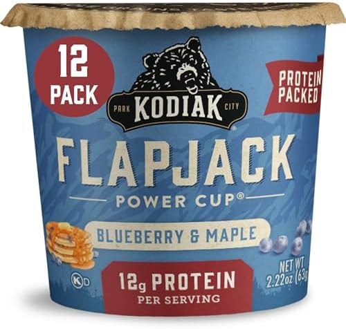 Kodiak Cakes Pancake On the Go, Blueberry and Maple, 2.16 Ounce (Pack of 12)